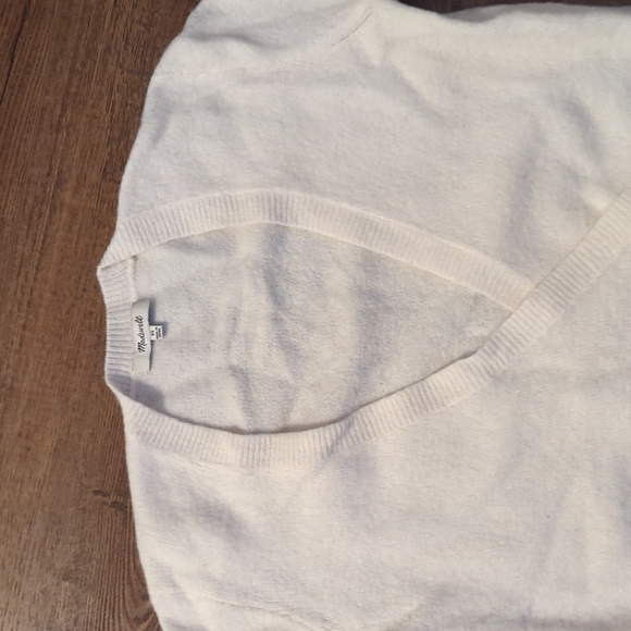 Madewell Wrap White Sweater Size XS - Picture 3 of 7